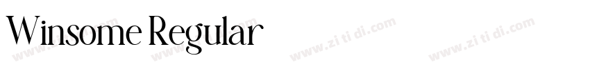 Winsome Regular字体转换